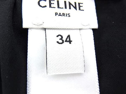 Celine Triomphe 76% Nylon X 24% Polyurethane Bikini Top Swimsuit Size 34