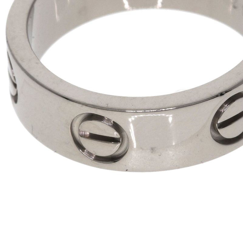 Cartier Love Ring #50 Ring - 18K White Gold Ladies