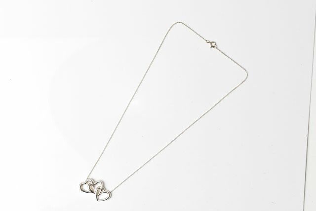 Tiffany & Co Necklace Pendant Silver Tiffany & Co Elsa Peretti Three Heart
