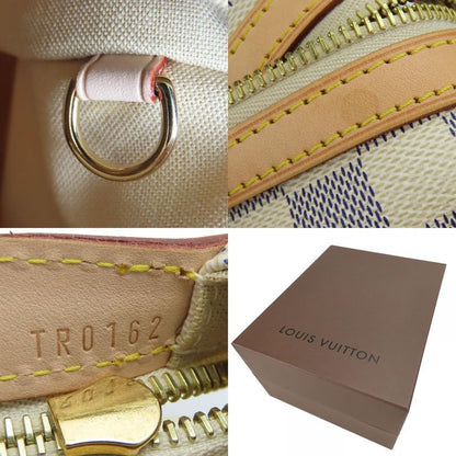 Louis Vuitton Tote Bag Stresa PM N42220 Damier Azure Nubuck White Gold Hardware