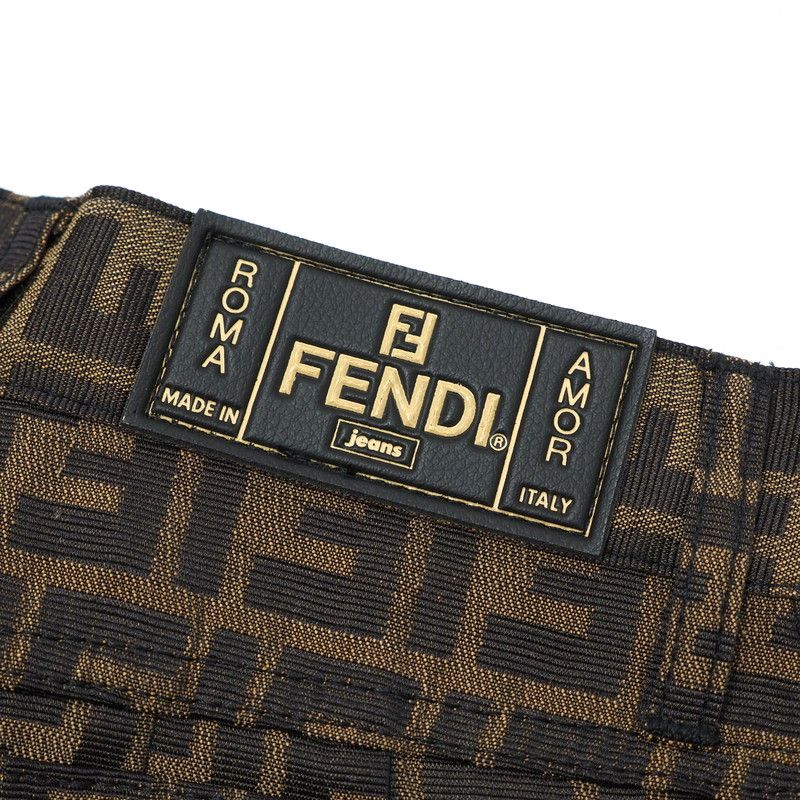 Fendi Vintage Pants Size I40 D34 Inch26 Fendi Jeans FF Double F Zucca High