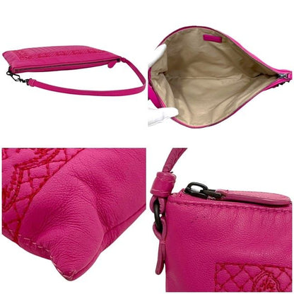 Bottega Veneta Clutch Bag Pink Intrecciato Butterfly Excellent Condition