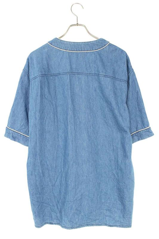 Gucci 753105 Xdclx Logo Embroidered Baseball Short Sleeve Shirt Men 46