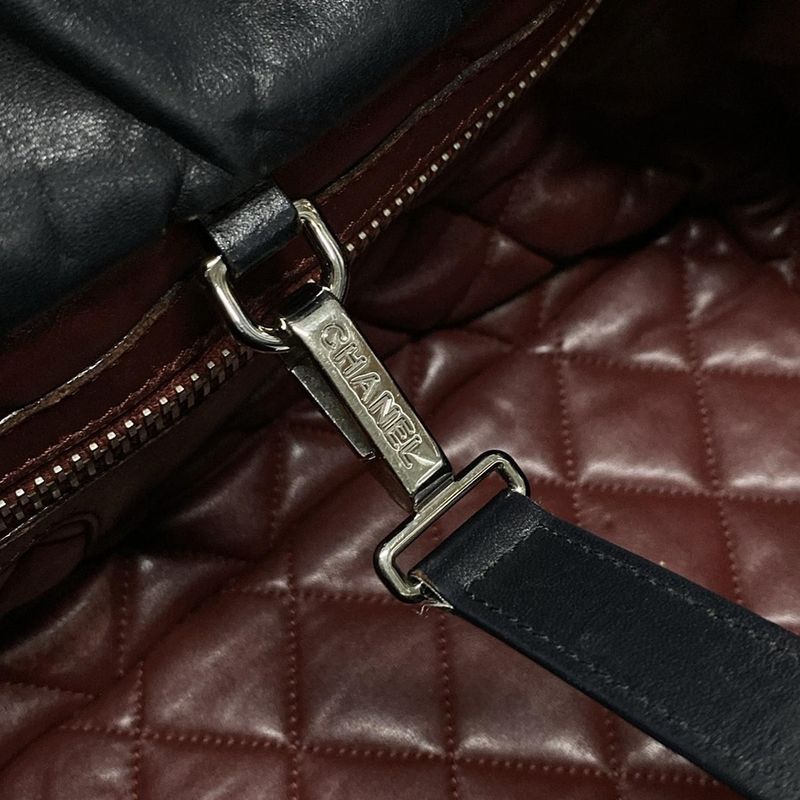 Chanel Tote Bag Coco Cocoon PM Black Lambskin