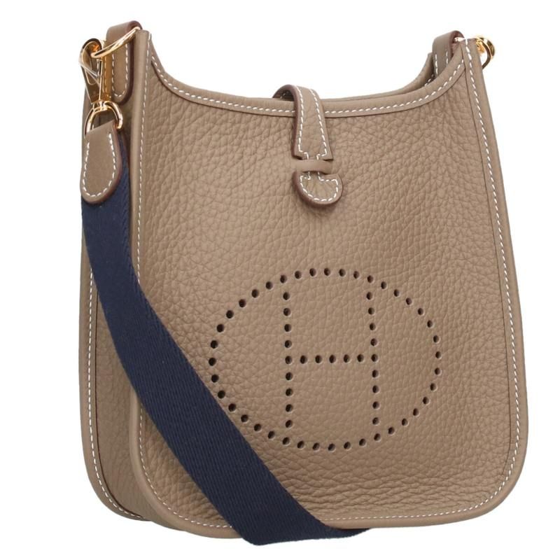 Hermes Evelyn TPM Engraved K Ghardware Taurillon Clemence Etoupe Shoulder Bag
