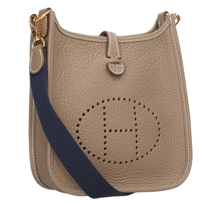 Hermes Evelyn TPM Engraved K Ghardware Taurillon Clemence Etoupe Shoulder Bag