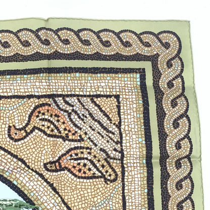 Hermes Carre 90 SOUS LE Cedre Silk Scarf Under Himalayan Cedars