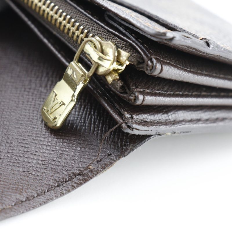 Louis Vuitton Pochette Portmonnais Cles Di N61724 Damier Canvas Brown Ca0015