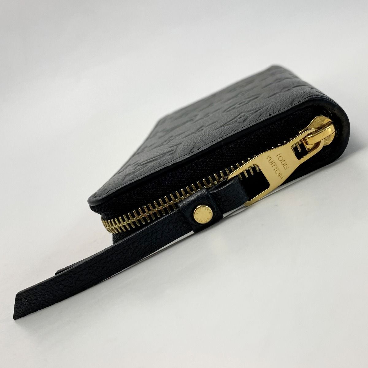 Louis Vuitton Monogram Empreinte Zippy Wallet M61864 Noir Round Zipper Long