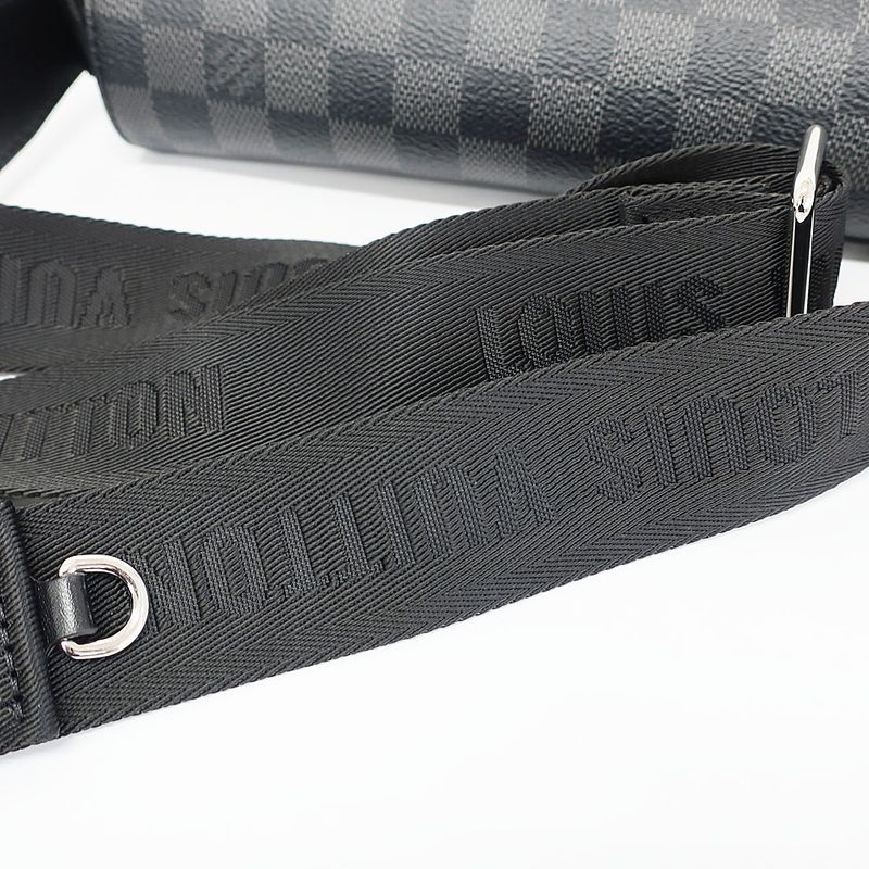 Louis Vuitton District PM Damier Graphite N42710 Shoulder Bag Black