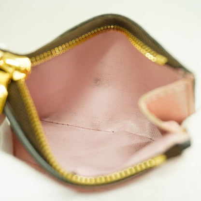 Louis Vuitton Monogram Portefeuille Zoe M62933 Brown Rose Ballerine Women's