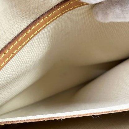 Louis Vuitton Shoulder Bag Reporter PM Monogram Leather Brown