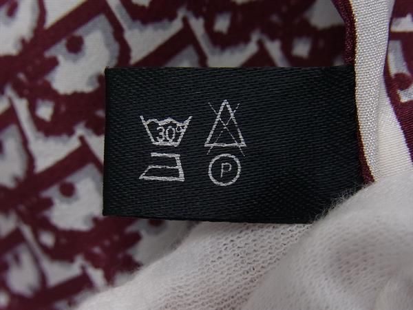 Christian Dior Christian Dior Trotter 100% Silk Scarf Women Bordeaux Bq1290