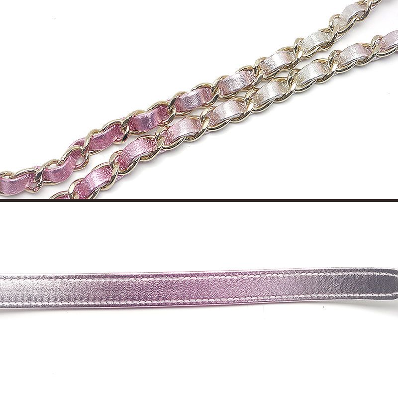 Chanel Matelasse Chain Shoulder Bag In Lambskin Pink Gradient