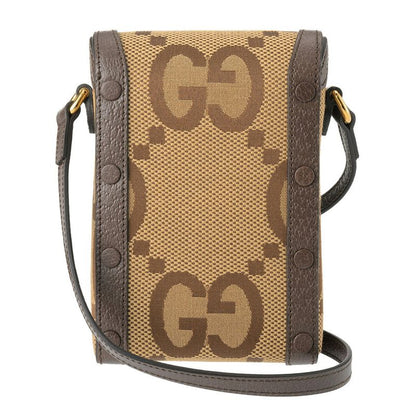 Gucci Shoulder Bag Jumbo GG Canvas Beige