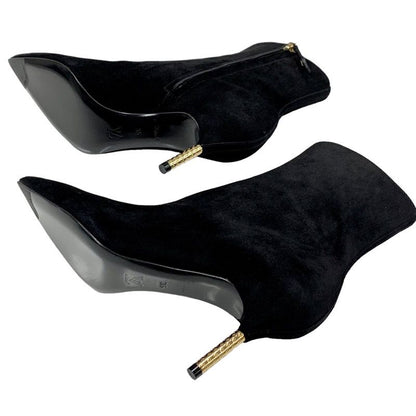 Unused Louis Vuitton Ultimate Line Short Boots Ankle Boots Monogram Heel Suede
