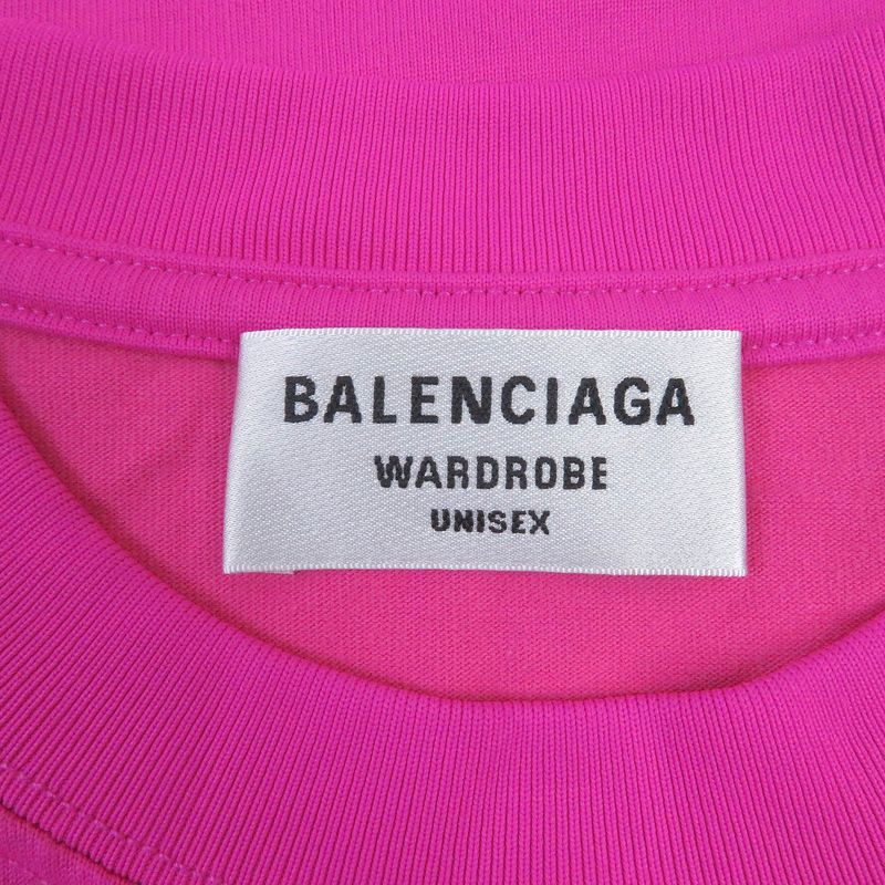 Balenciaga 22SS 612965 Cotton Logo Embroidery Crew Neck Short Sleeve T-shocking