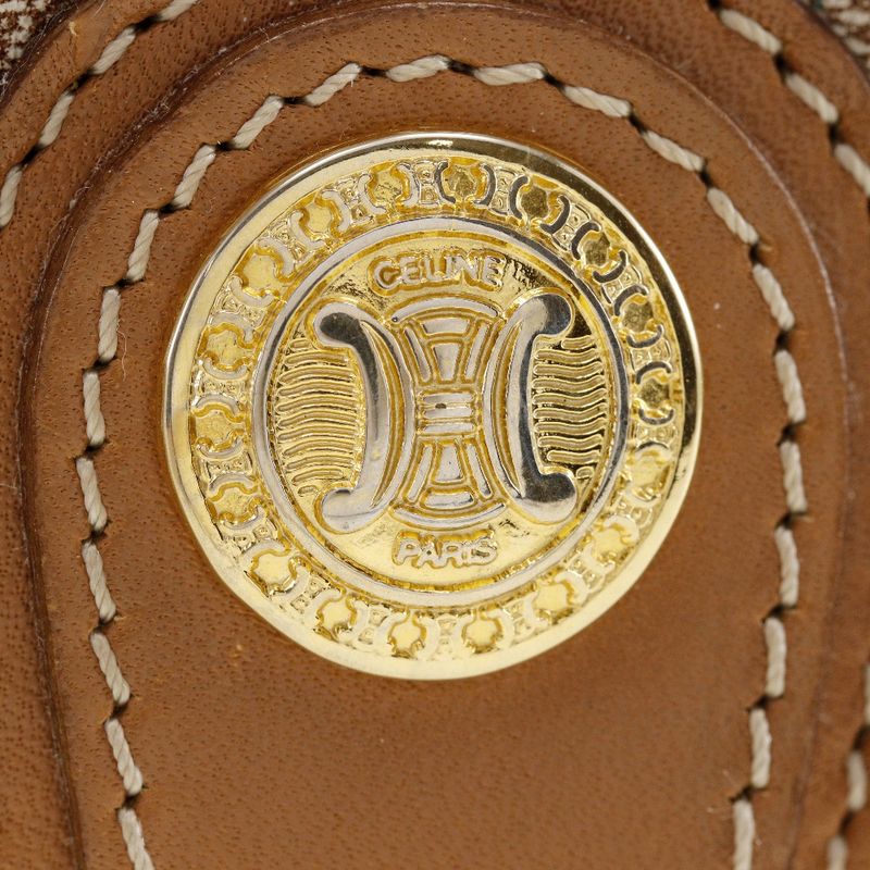 Celine Old Celine Macadam 2WAY Clutch PVC X Leather Beige Ladies Shoulder Bag