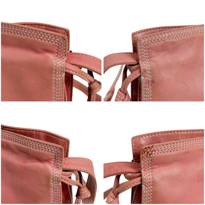 Loewe Mini Shoulder Bag Drawstring Shape Flamenco Pink Nappa Leather Anagram