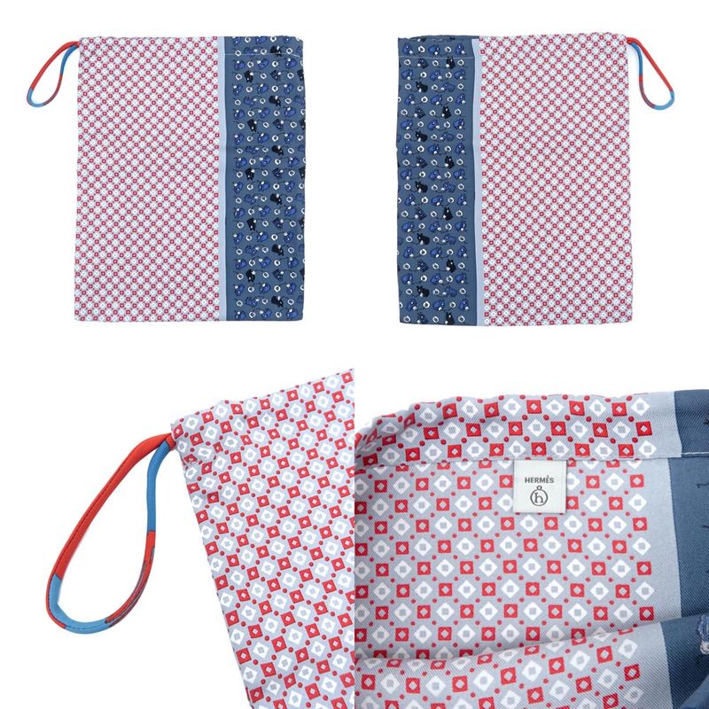 Hermes Petit H Petit Ash Drawstring Purse 3 Types Set Pouch Accessory