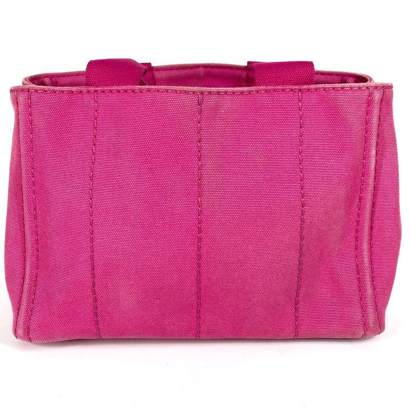 Prada Handbag Canapa Canvas Pink