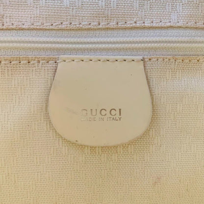 GUCCI GG Bamboo Handle Leather Backpack Bag Ivory White - The Reluxe