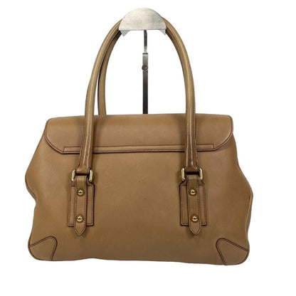 Gucci GG Horsebit Handbag Boston Bag Brown Tan Leather Tote - The Reluxe