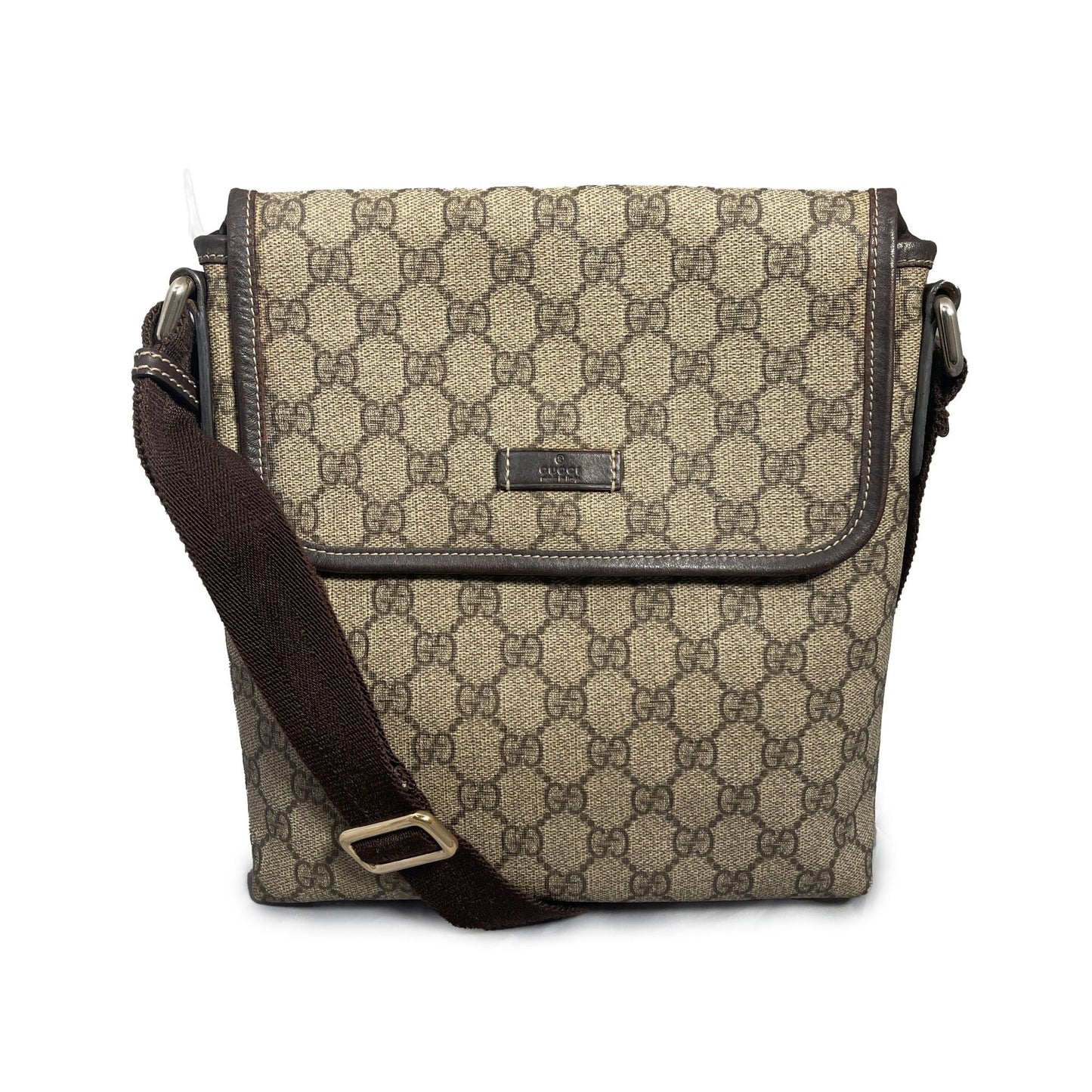 Gucci GG Sherry Canvas Messenger Bag Crossbody Shoulder Hand Bag Tote - The Reluxe