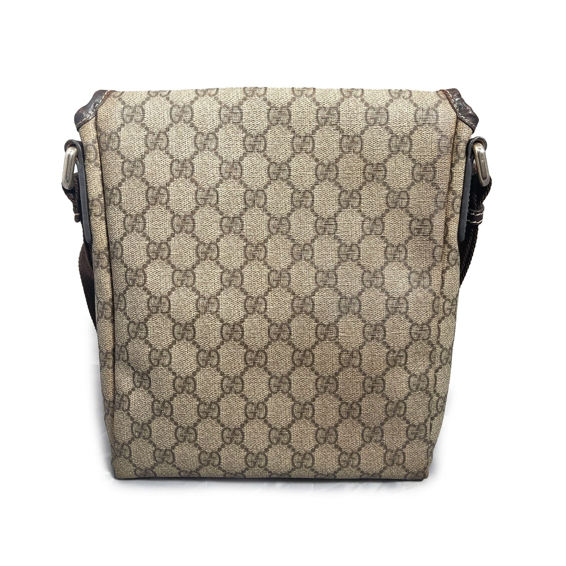 Gucci GG Sherry Canvas Messenger Bag Crossbody Shoulder Hand Bag Tote - The Reluxe