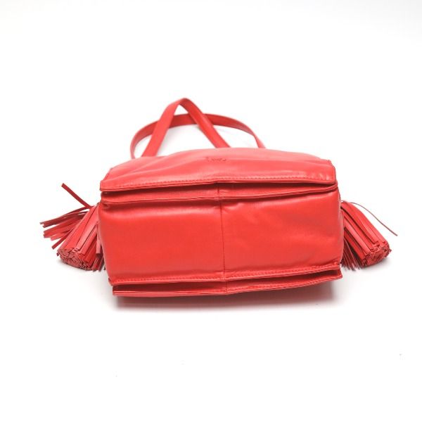 Loewe 380 82 E17 Leather 2-Way Tassel Shoulder Bag
