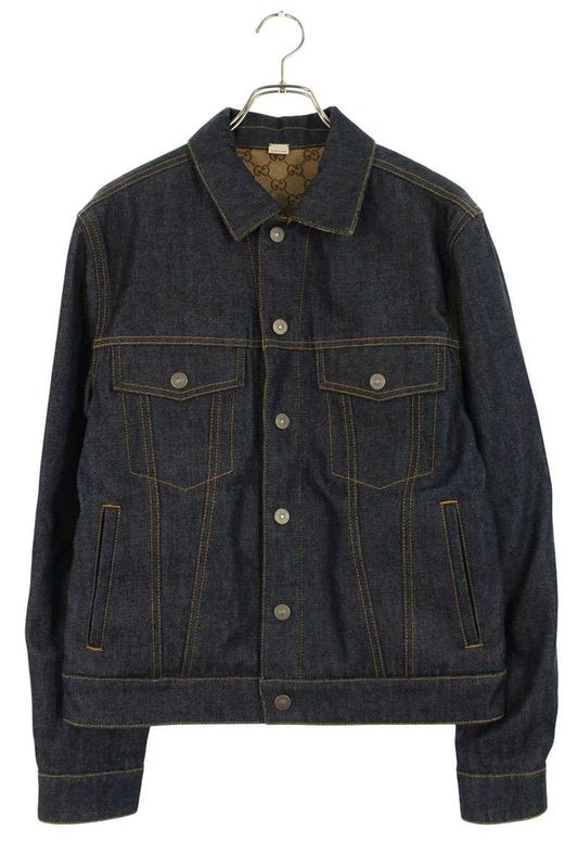 Gucci 702763 Xdb2k Reversible Denim Jacket Men's 44
