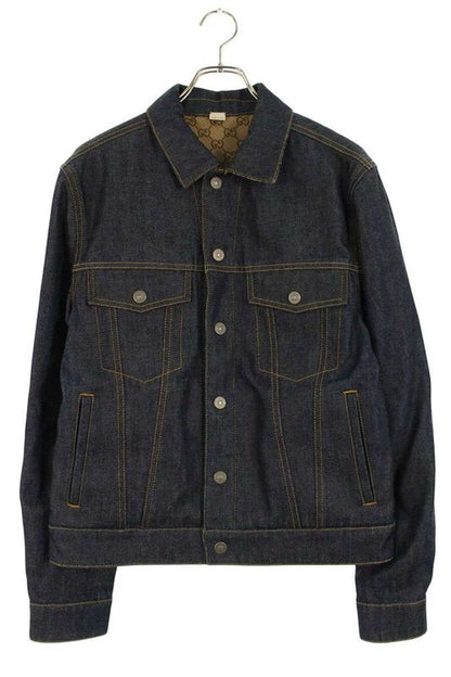 Gucci 702763 Xdb2k Reversible Denim Jacket Men's 44