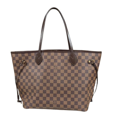 Louis Vuitton Neverfull MM Damier Tote Bag Damier Canvas N51105 Brown Ladies