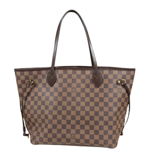 Louis Vuitton Neverfull MM Damier Tote Bag Damier Canvas N51105 Brown Ladies