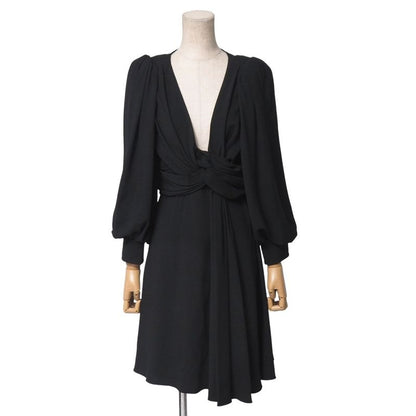 Celine Dress Size 36 V-neck Draped Dress Volume Sleeves Made In France 20251021