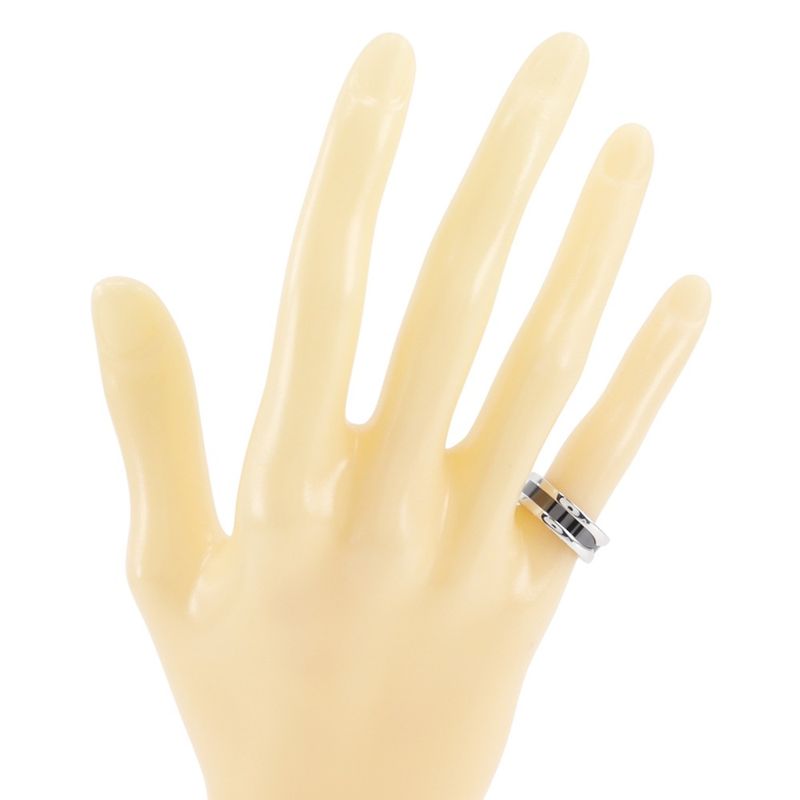 Bvlgari Bulgari Save The Children Silver 925 X Black Ceramic 7.5 Ladies 5.9g