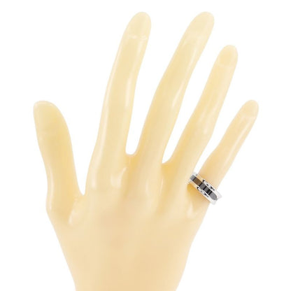 Bvlgari Bulgari Save The Children Silver 925 X Black Ceramic 7.5 Ladies 5.9g