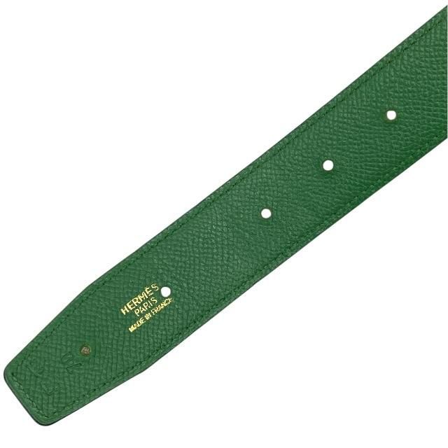 Hermes Constance Belt Accessories Small Leather Brown Green [size 70] Marked □A