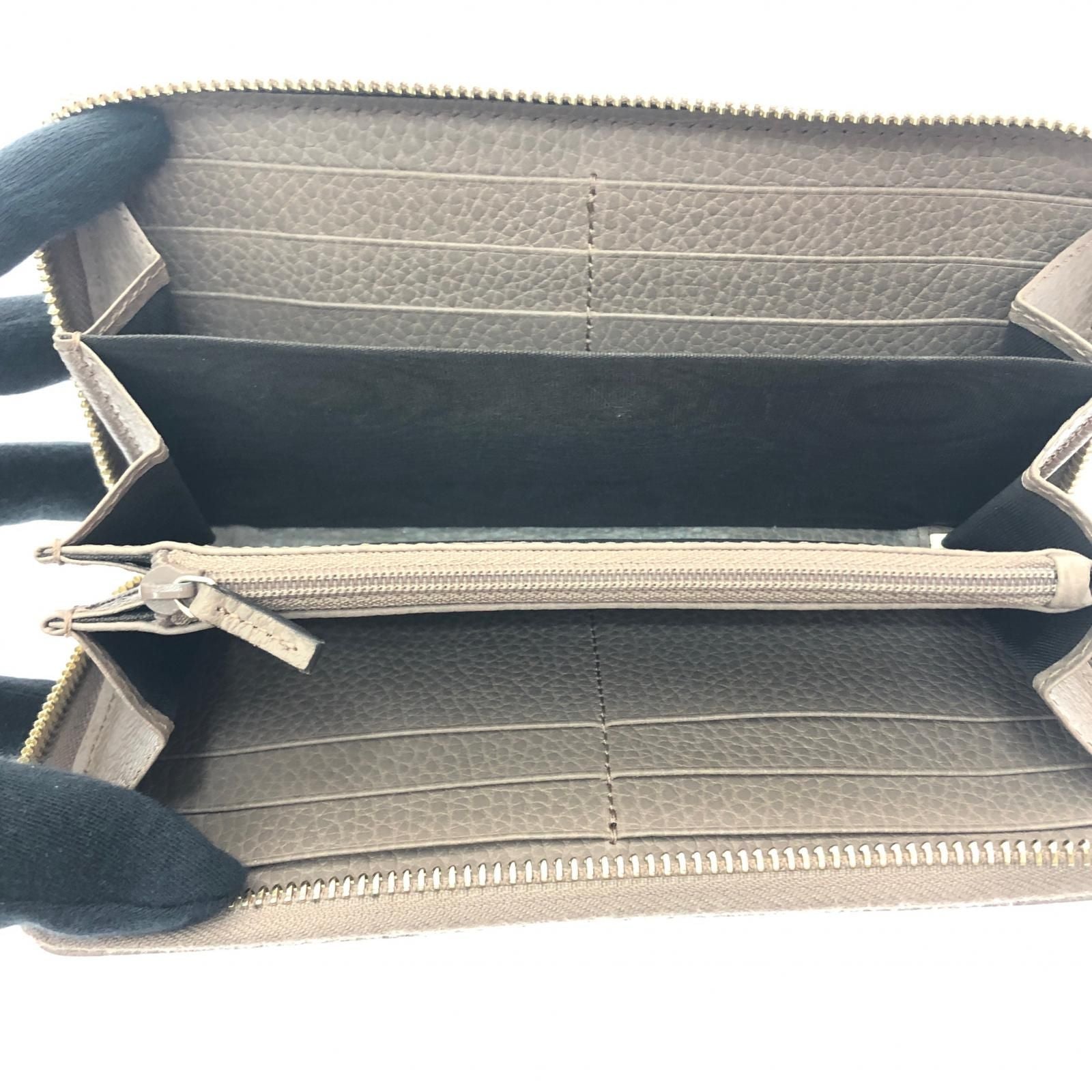 Gucci Women's Long Wallet Zip Around Wallet Petit Marmont Gold Hardware GG