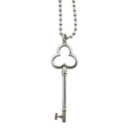 Tiffany & Co Trefoil Key 925 Silver Necklace 0017 Tiffany & Co
