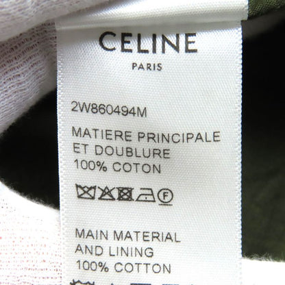 Celine 23SS 2w860494m 100% Cotton Camouflage Pattern Harness Parka Coat Khaki