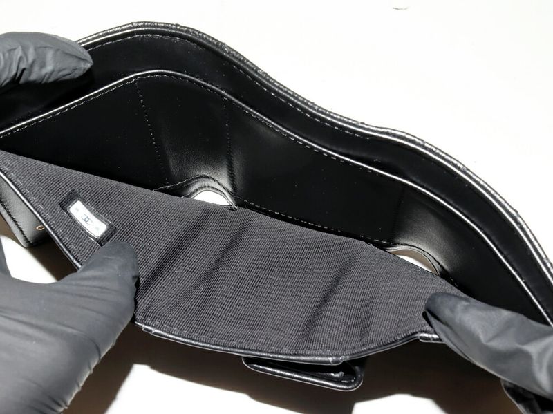 Chanel Trifold Wallet With Coin Purse Classic Small Wallet Caviar Skin Black