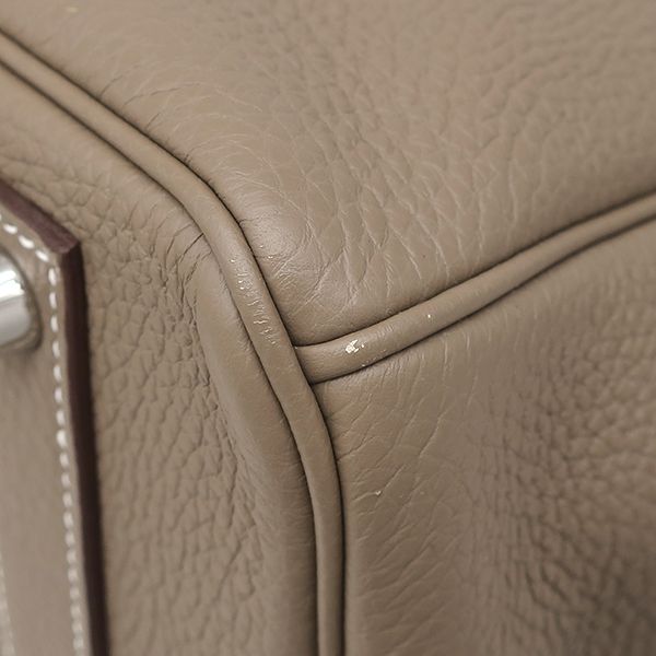 Hermes Handbag Birkin 40 Togo Etoupe Silver Hardware Glazed U Engraved (2022)