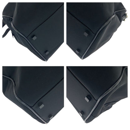 Gucci Black Silver Hardware Nylon 012 0399 Shoulder Bag Boston Bag 2way Men