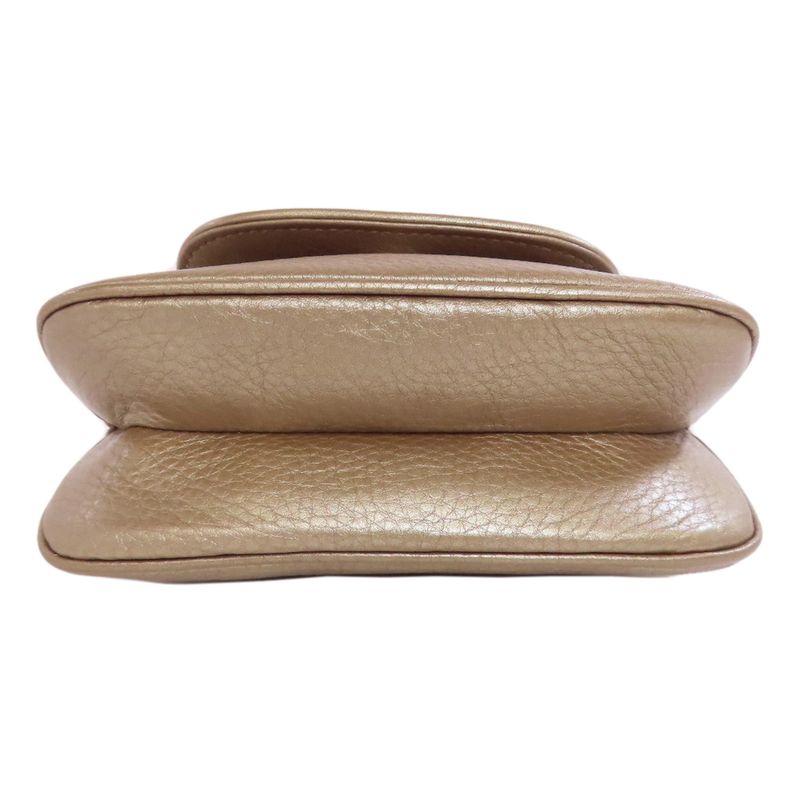 Gucci 251821 Chain Shoulder Bag Leather Women