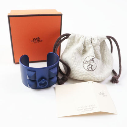 Hermes Collierd Chien Blue Ankle Alumium Bangle T2 With Box And Storage Bag