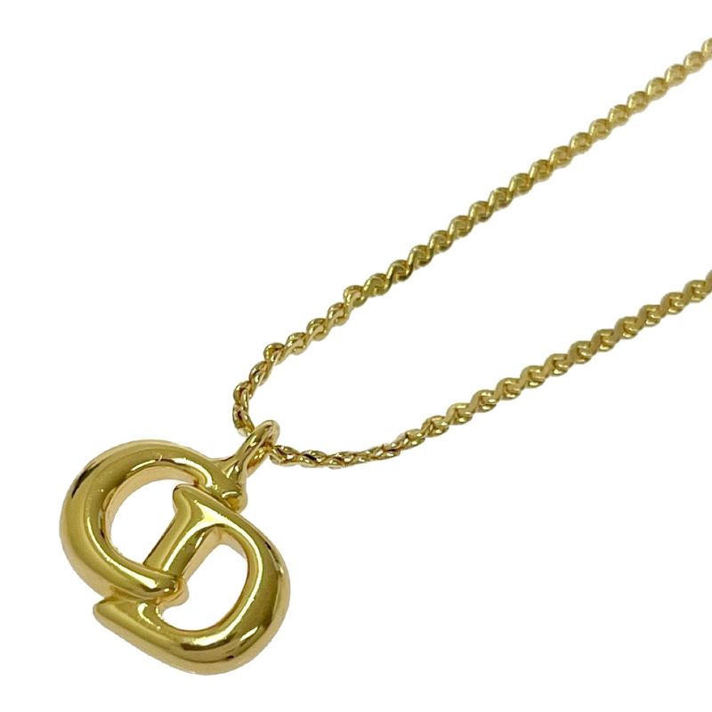 Christian Dior GP CD Logo Necklace Gold 459567 Necklace