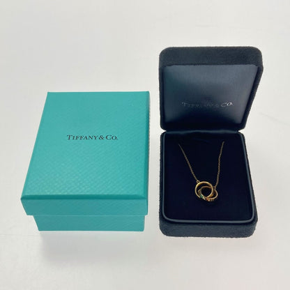 Tiffany & Co Tiffany Atlas X Closed Interlocking Necklace K18yg with Box