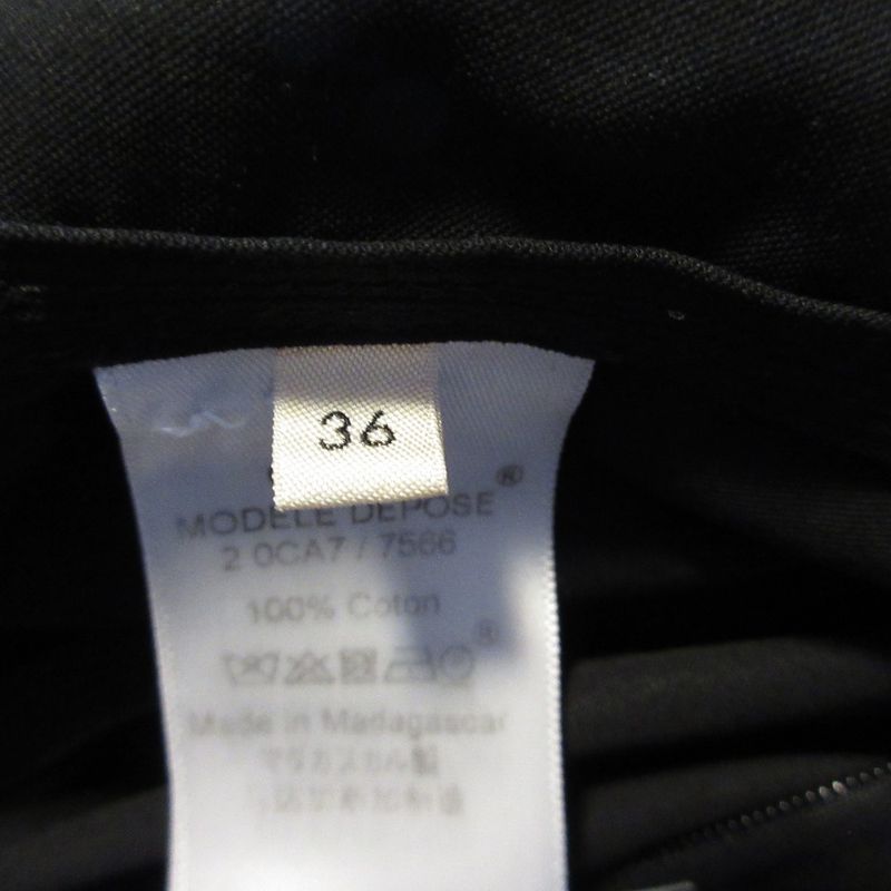 Celine Phoebe Period Short Puff Sleeves Back Zipper Blouse Cut and Sewn 36