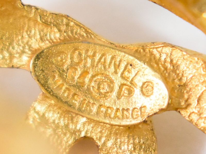 Authentic Chanel Coco Mark Earrings GP Gold Plated Coco Mark Accessories